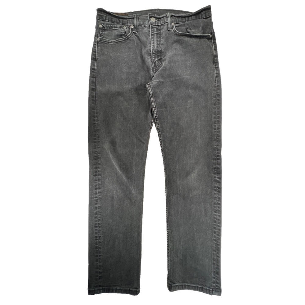 Levis 34x30 Jeans 502 Mens Gray Faded Denim Classic Straight Fit Tapered